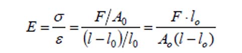 Mdulo de elasticidad o Mdulo de Young (E)